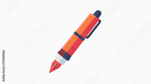 Felttip pen badge icon. Simple glyph flat vector  photo