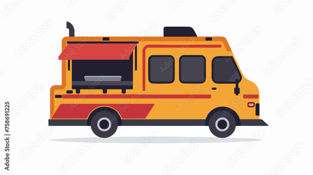 Food Truck icon in vector. Illustration flat vector