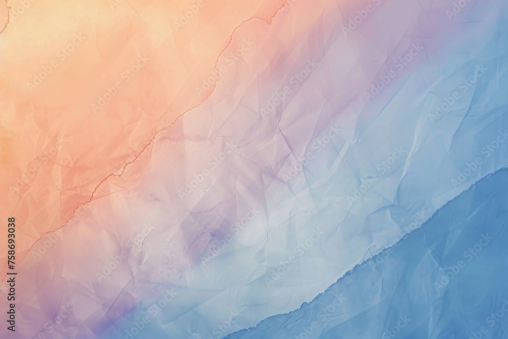 Fototapeta premium Abstract vibrant pastel pink peach fuzz and very peri pantone purple gradient background. Texture flowing from pastel pink to purple, evoking a sense of calmness and serenity in the viewer's mind