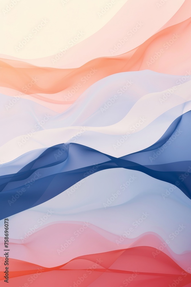 Fototapeta premium Abstract vibrant pastel pink peach fuzz and very peri pantone purple gradient background. Texture flowing from pastel pink to purple, evoking a sense of calmness and serenity in the viewer's mind