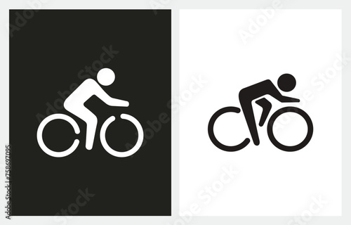 Cycling Cycle Symbol logo vector icon 