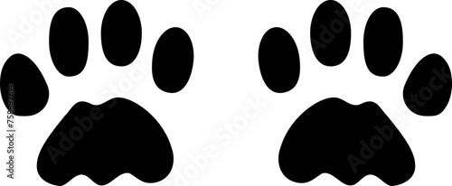 Paw print icons vector image © Volodymyr