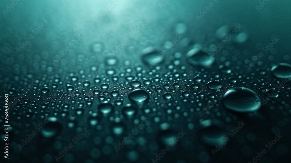 Raindrops background, featuring a close-up view of glistening water droplets on a surface. Raindrops background, featuring a close-up view of glistening water droplets on a surface.