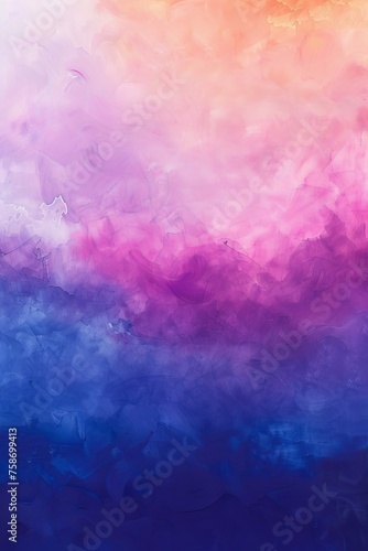 Abstract vibrant pastel pink peach fuzz and very peri pantone purple gradient background. Texture flowing from pastel pink to purple, evoking a sense of calmness and serenity in the viewer's mind