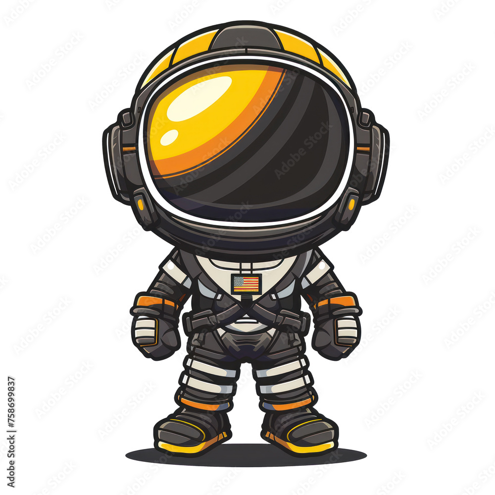 Petite Astronaut Character Illustration Petite Astronaut Character Illustration