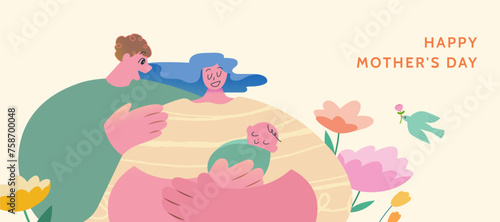 Hand drawn Mothers Day card