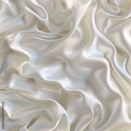 A luxurious soft shimmery silk fabric background with flowing waves