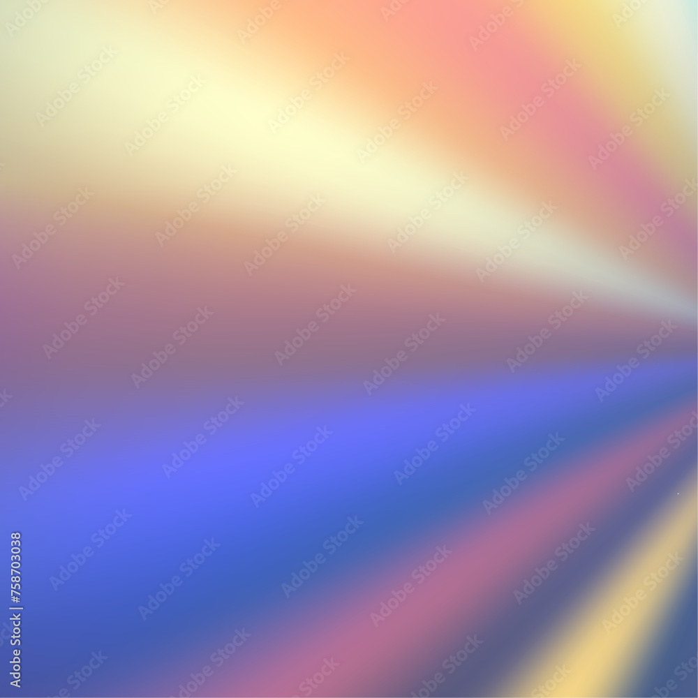 Obraz premium Foil gradient with silver, gold, and pink hues in holographic. Flat vector illustration isolated on white background