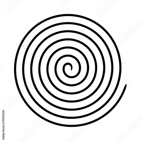 Hypnosis spiral vector illustration.