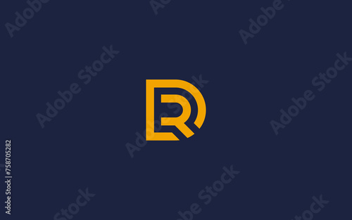 letters dr or rd logo icon design vector design template inspiration