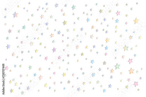 Colorful stars background design on white background