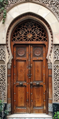 Stunning Arabic Door - Oriental Style Front Door with Intricate Decorations in Rabat