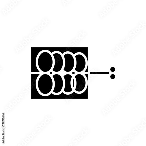 denture glyph icon