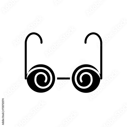 glasses glyph icon