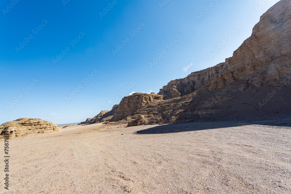 Landscape of Yadan, the Five Fort Devil City in Hami, Xinjiang, China