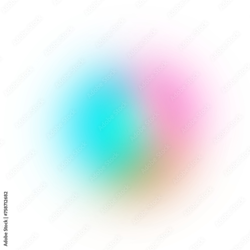 Obraz premium Gradient blur shape on transparent background
