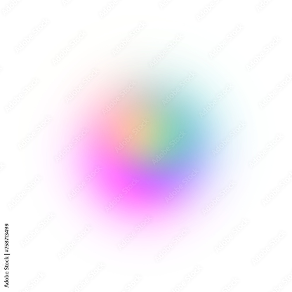 Obraz premium Gradient Blur Circle On Transparent Background