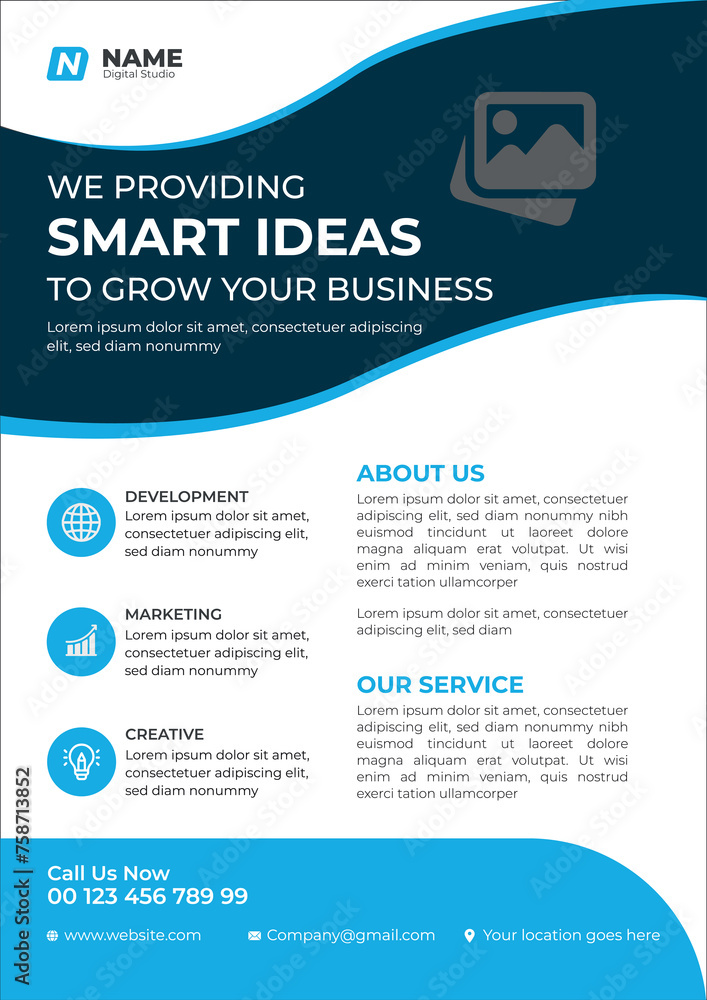 Obraz premium Creative Flyer Layout