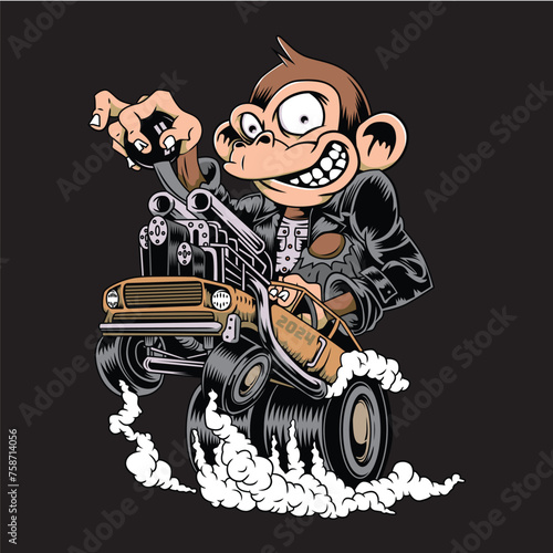 Monkey Art Illustrtaions
