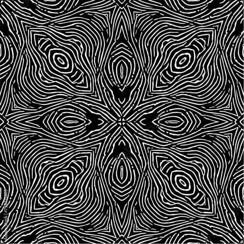 Vektor Symmetrie - Grunge Texturen und Muster - Linien Formen - Musterkachel Quadrat Nahtlos