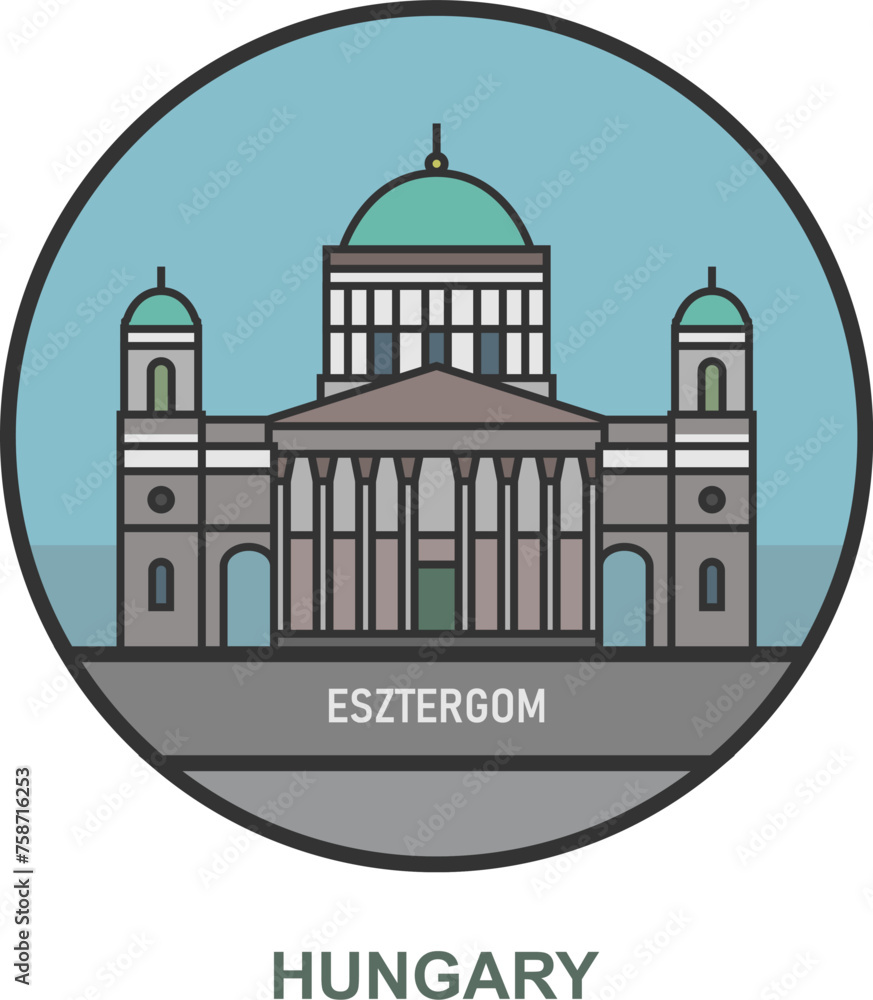 Esztergom. Cities and towns in Hungary.