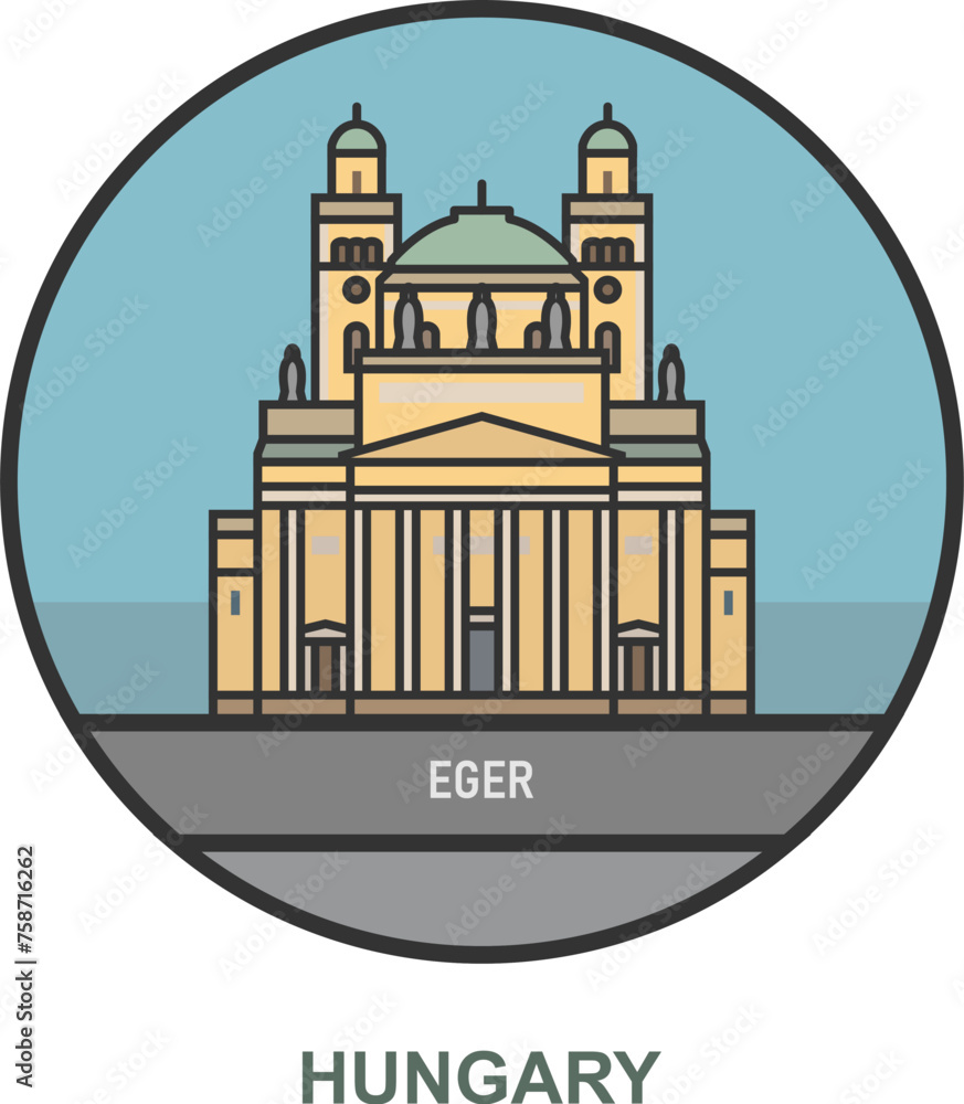 Eger. Cities and towns in Hungary.