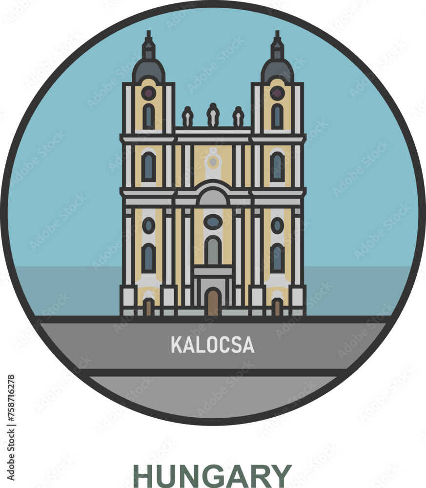 Kalocsa. Cities and towns in Hungary