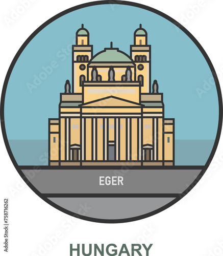 Eger. Cities and towns in Hungary.