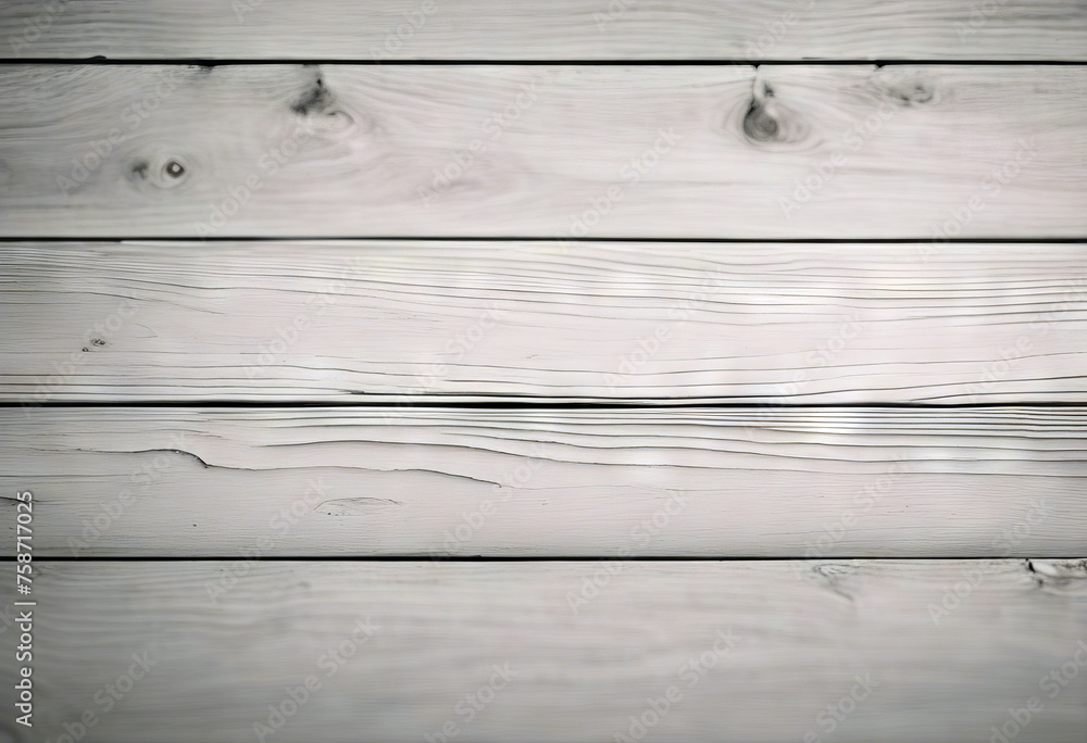 Fototapeta premium White wood plank texture background stock illustrationWood - Material White Color Backgrounds Plank - Timber Textured