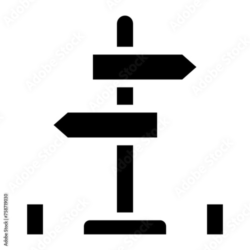 road sign glyph 