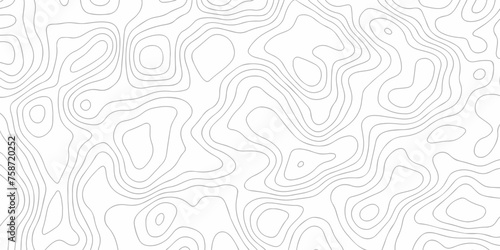 Lines Topographic contour lines vector map seamless pattern. Geographic mountain relief. Abstract lines background. Contour maps. Vector illustration, Topo contour map design.