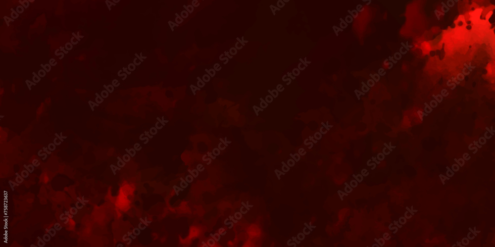 Burning coals and crack surface. Black and red rock stone background. Dark red horror scary background. Old wall texture cement black red background. Red grunge textured stone wall background.