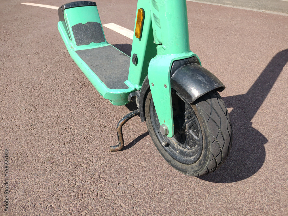 Electric scooter in Oradea city, Romania Electric scooter in Oradea city, Romania