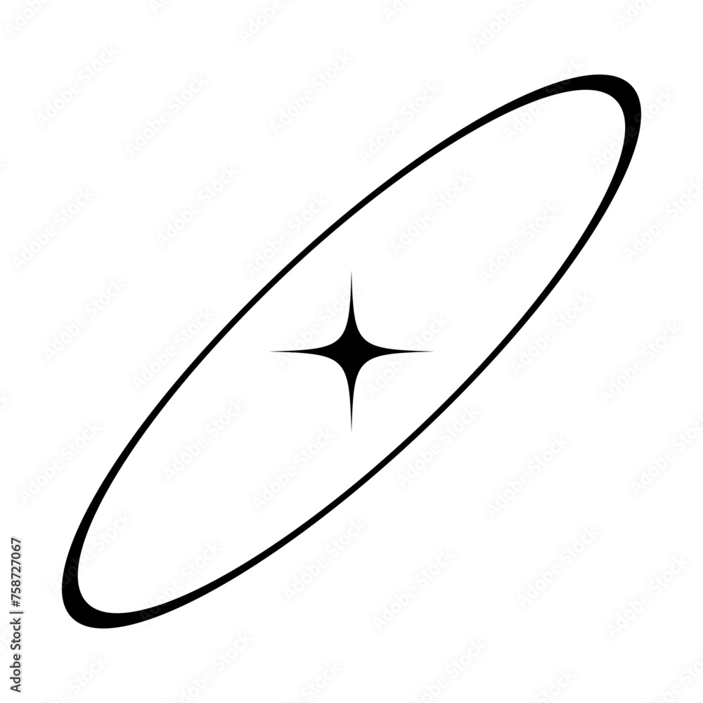 Fototapeta premium Abstract Cosmic Vector Shapes Elements 
