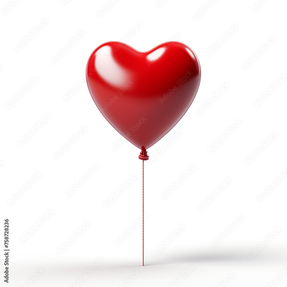 Heart shaped balloons indoors