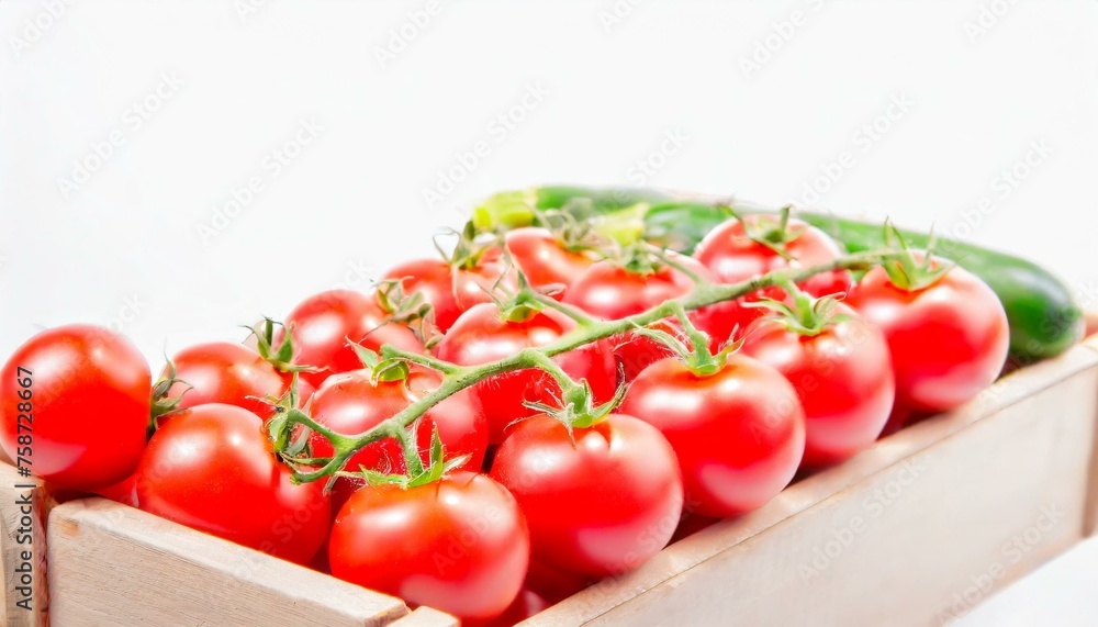 Group of fresh tomatoes on the white background Group of fresh tomatoes on the white background