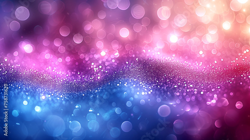 Purple glitter background. Elegant abstract background with bokeh defocused lights.