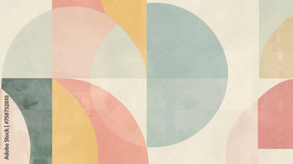 Modern Pastel Geometric Shapes Abstract Background Modern Pastel Geometric Shapes Abstract Background
