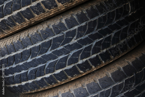 Car tires background image showing usage details