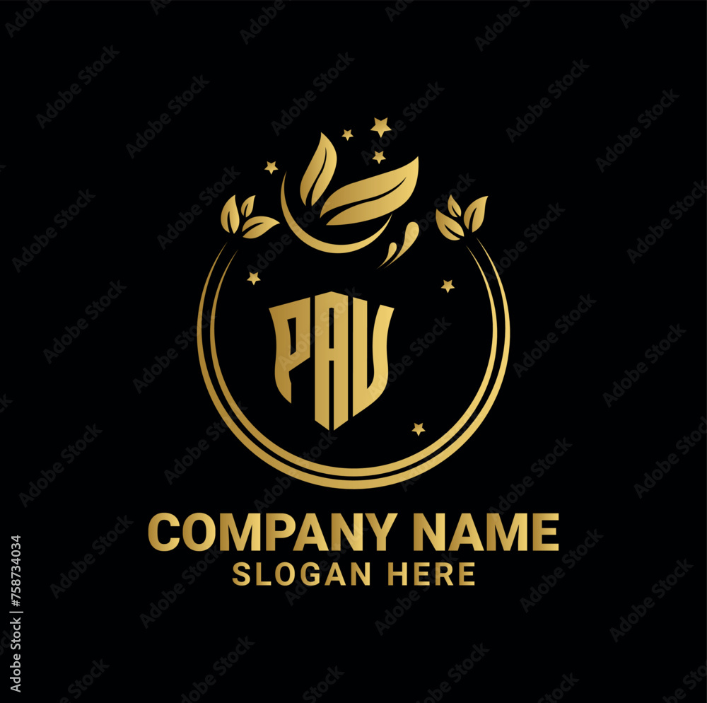 Obraz premium PAV, PAV letter, PAV Initials, PAV circle, PAV Flat, PAV business, PAV brand, PAV Luxury, PAV Brand, PAV Abstract, PAV Corporate, PAV Identity, PAV round, PAV simple, PAV element, PAV circle,