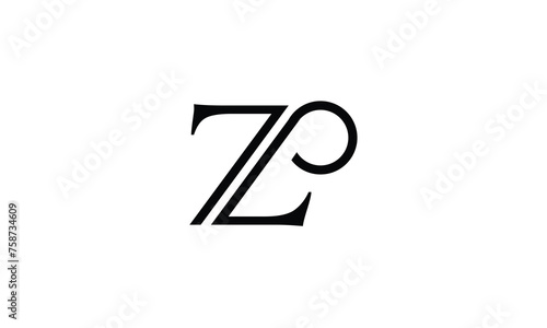 ZP, PZ, Z, P, Abstract Letters Logo Monogram photo