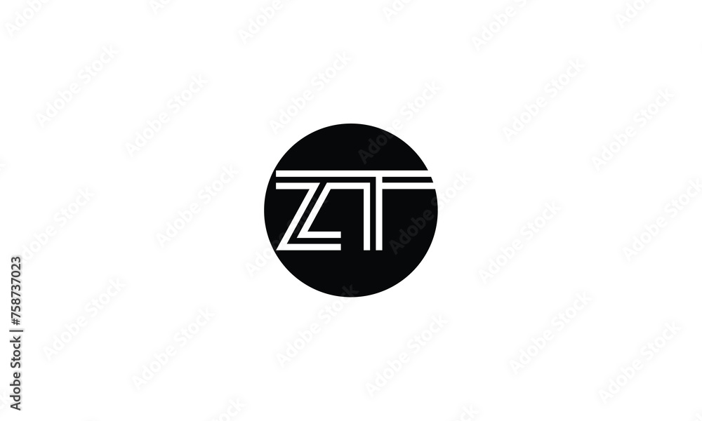 ZT, TZ, Z, T, Abstract Letters Logo Monogram ZT, TZ, Z, T, Abstract Letters Logo Monogram
