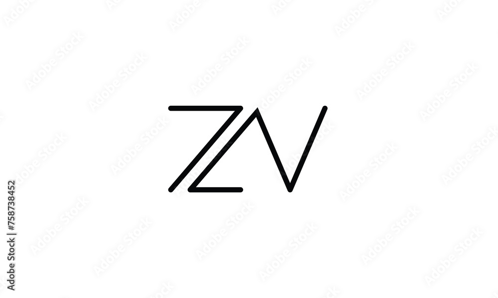 ZV, VZ, Z, V, Abstract Letters Logo monogram ZV, VZ, Z, V, Abstract Letters Logo monogram