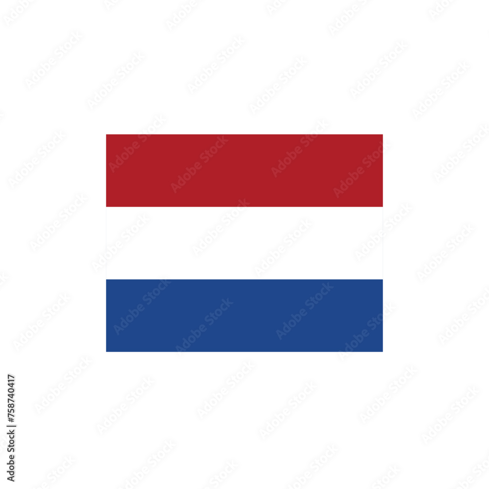 Illustration of the flag of the Netherland Illustration of the flag of the Netherland
