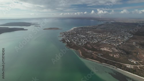 Panoramic View Over Langebaan In South Africa - Drone Shot photo