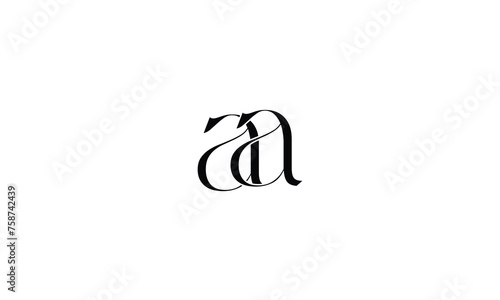 A, AA, Abstract letters Logo monogram