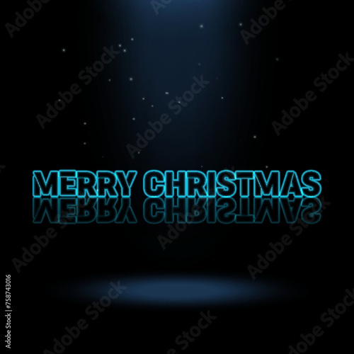 3d graphics design, Marry Christmas text effects 