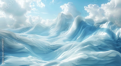 A blue abstract wave background.