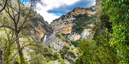 Desfiladero del Rio Purón Path, Montes Obarenes-San Zadornil Natural Park, Herrán, Las Merindades, Burgos, Castilla y León, Spain, Europe photo