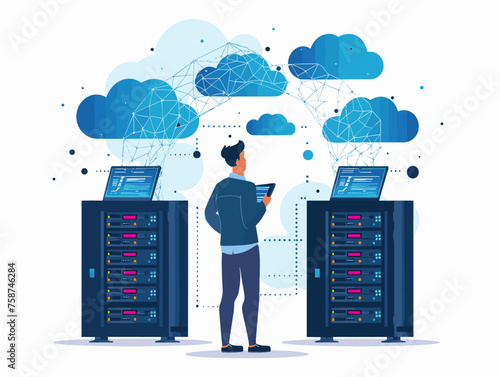  A cloud computing specialist configures virtual machines on a cloud platform ensuring scalability and efficiency for an application. 